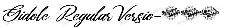 Gidole RegularVersio字体转换 Gidole RegularVersio字体转换